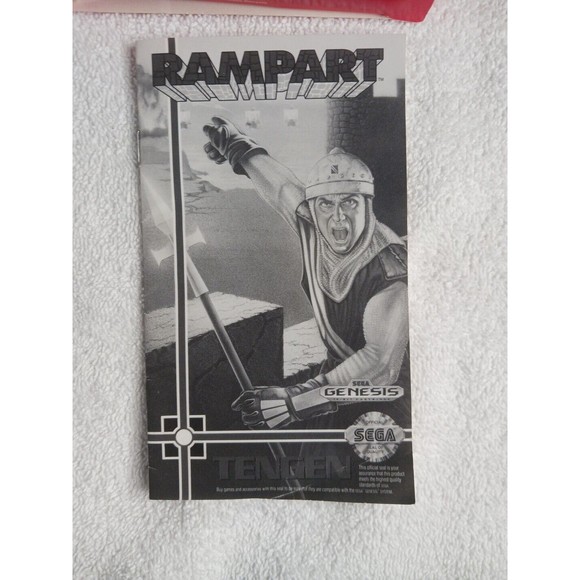 Rampart (Sega Genesis 1992) Cardboard Box Version - CIB Complete With Manual - Picture 5 of 11
